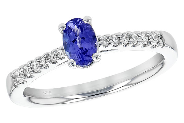 14K White Gold Tanzanite Ring