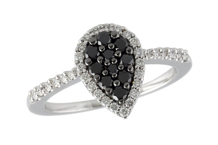 14K White Gold Diamond Ring