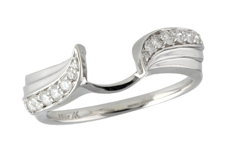 14K White Gold Diamond Ring Enhancer