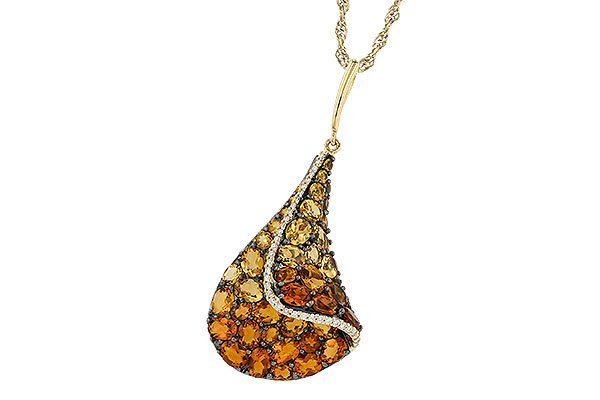 14K Yellow Gold Citrine Necklace
