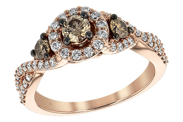 14K Rose Gold Diamond Ring