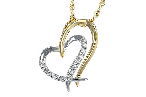 14K Two-Tone Diamond Necklace
