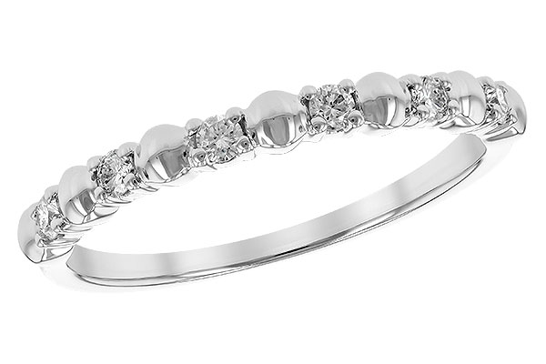 14K White Gold Diamond Anniversary Band
