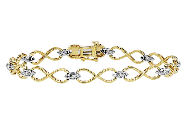 14K Yellow Gold Diamond Bracelet