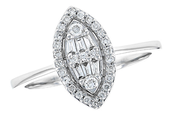 14K White Gold Diamond Ring