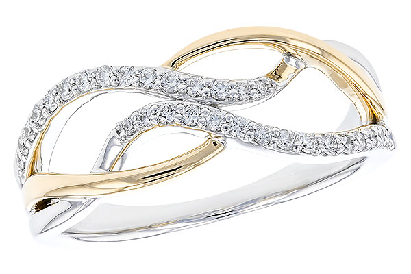 14K Two-Tone Diamond Ring