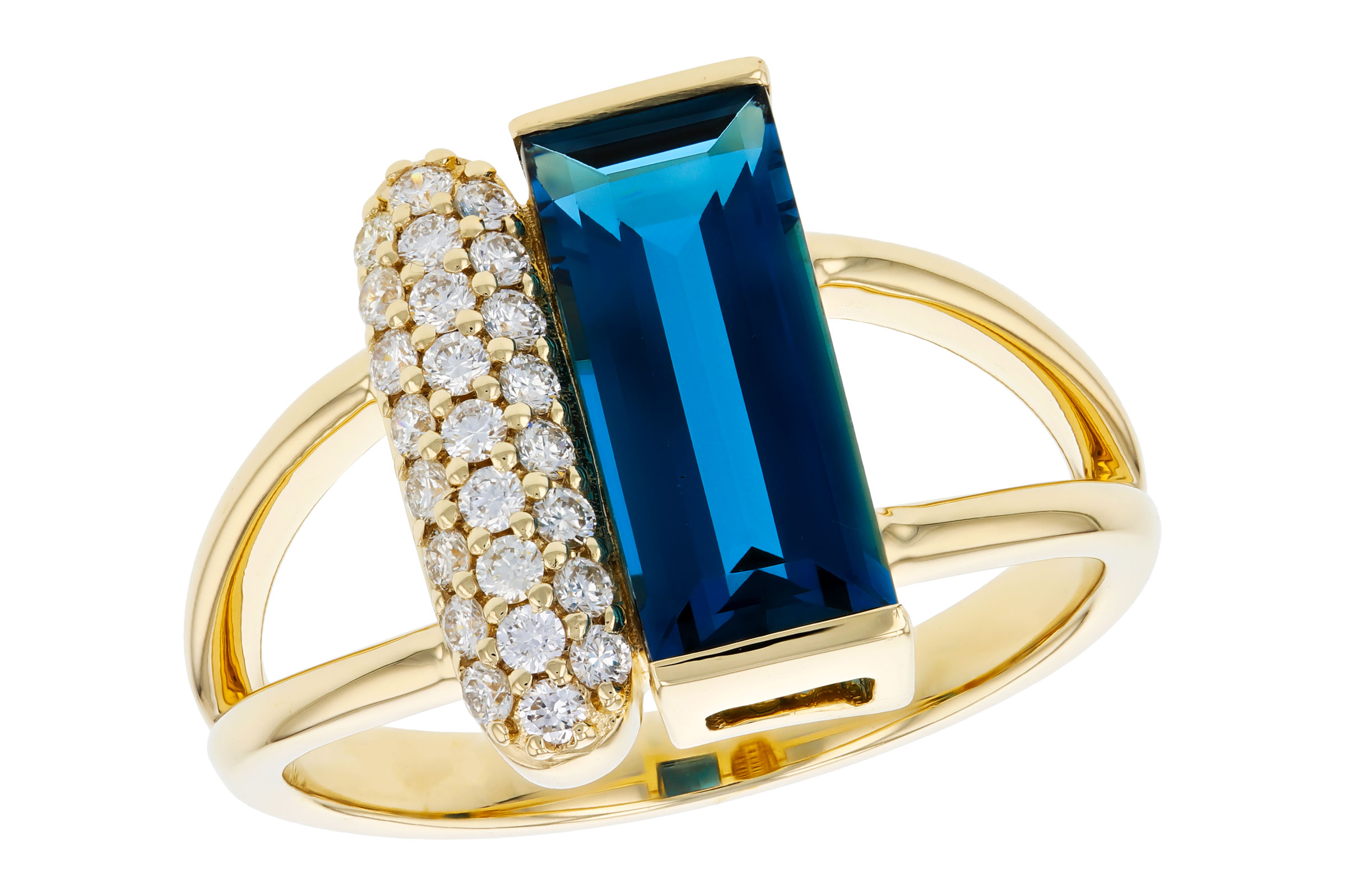 14K Yellow Gold Topaz Ring