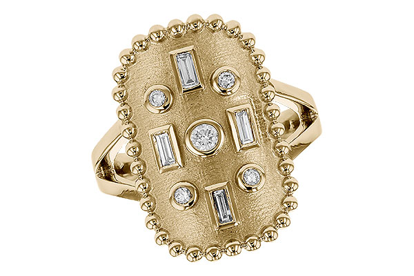 14K Yellow Gold Diamond Ring