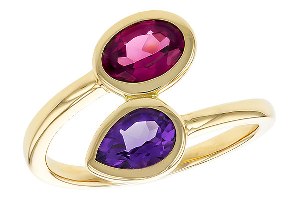 14K Yellow Gold Amethyst Ring