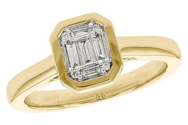 14K Yellow Gold Diamond Ring