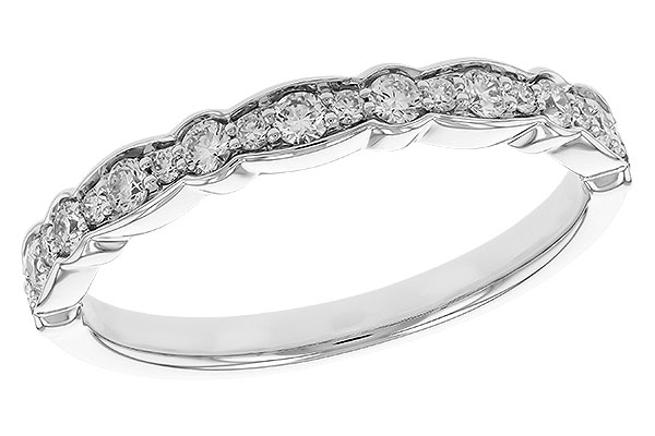 14K White Gold Diamond Anniversary Band