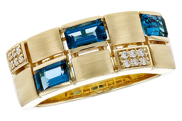 14K Yellow Gold Topaz Ring