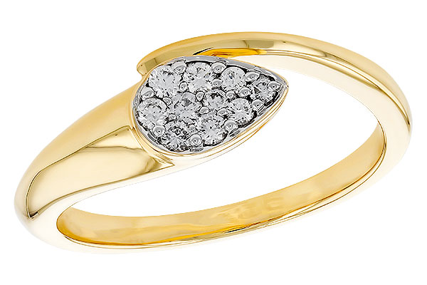 14K Yellow Gold Diamond Ring