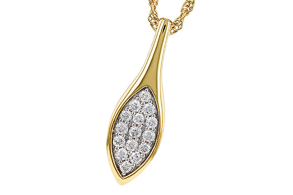 14K Yellow Gold Diamond Necklace