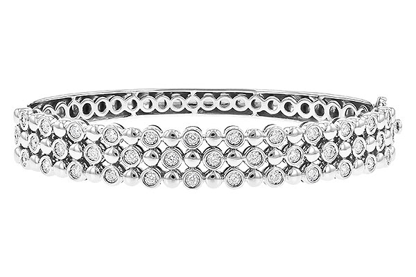 14K White Gold Diamond Bracelet