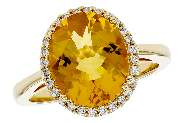 14K Yellow Gold Citrine Ring