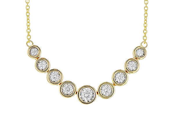 14K Yellow Gold Diamond Necklace
