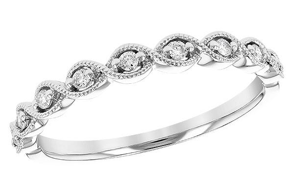 14K White Gold Diamond Anniversary Band