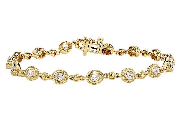 14K Yellow Gold Diamond Bracelet