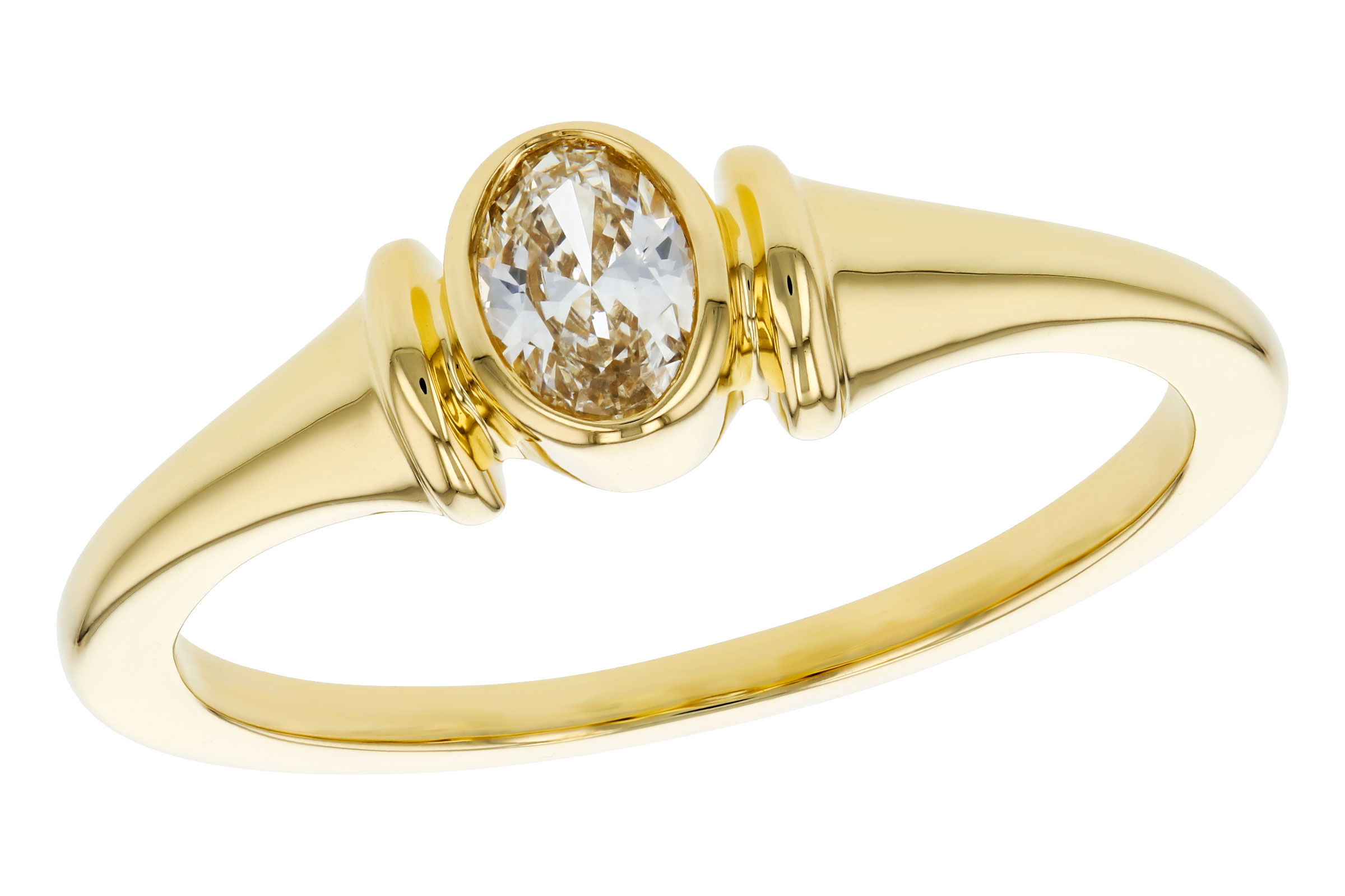 14K Yellow Gold Diamond Ring