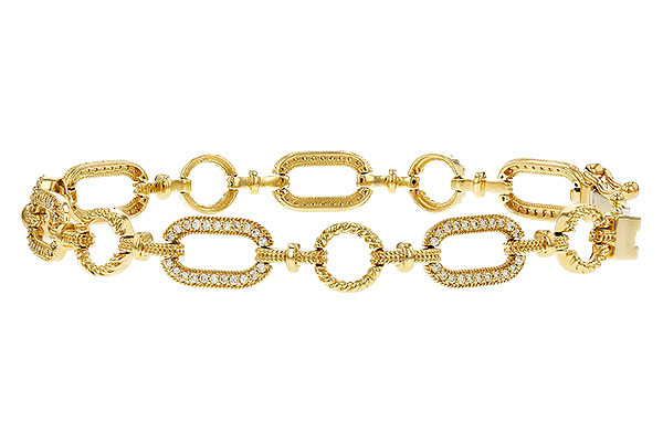 14K Yellow Gold Diamond Bracelet