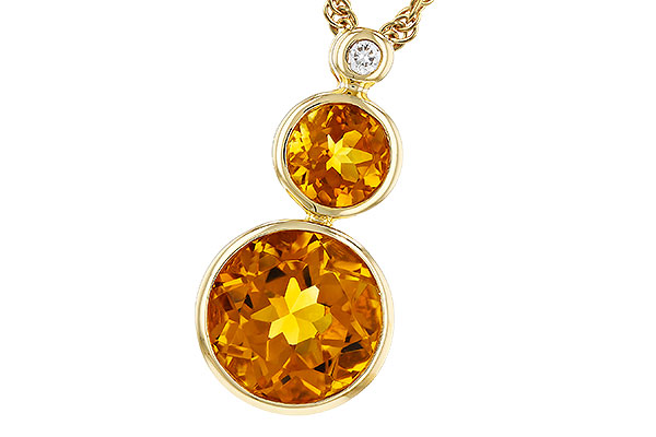 14K Yellow Gold Citrine Necklace