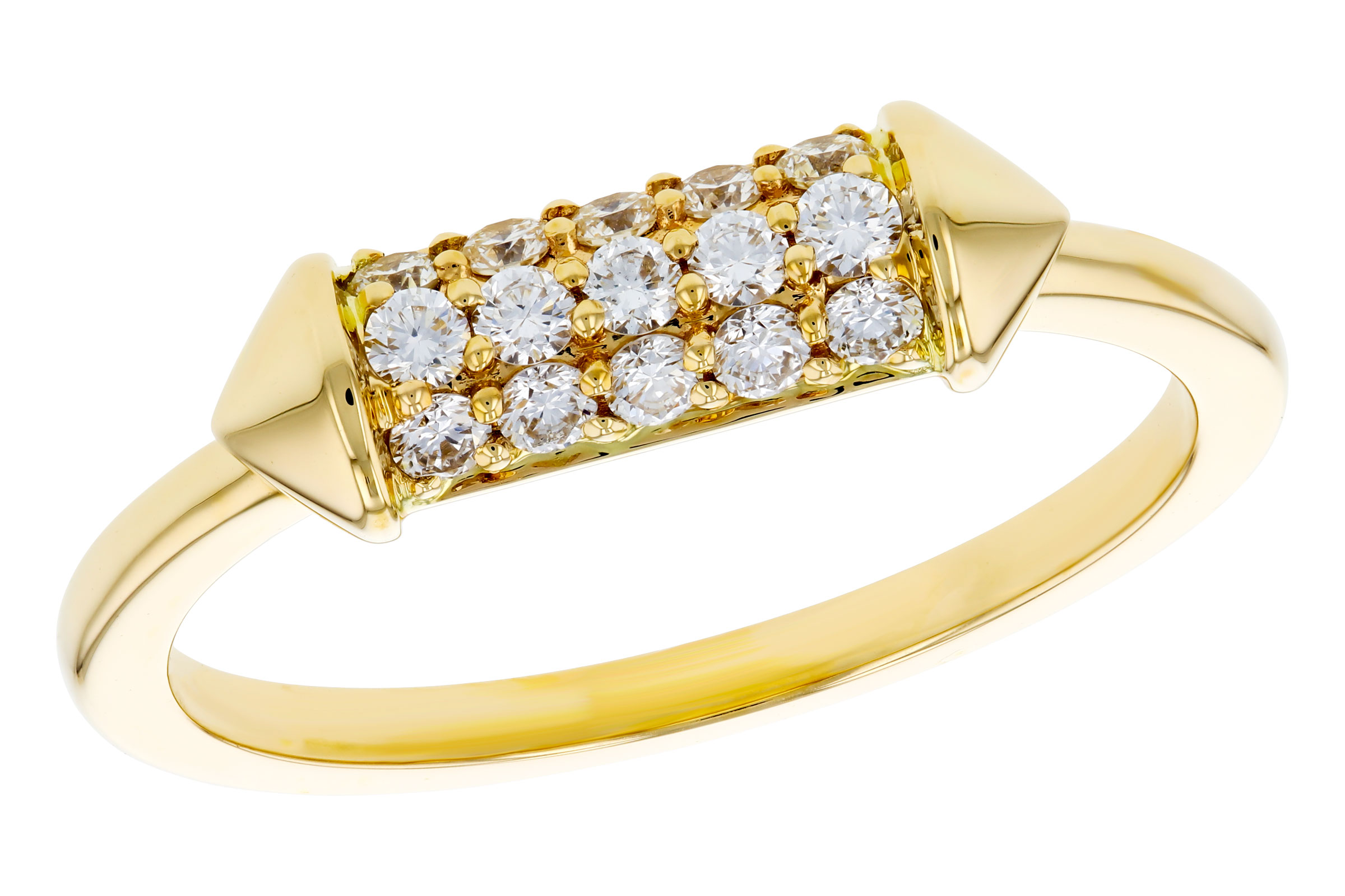 14K Yellow Gold Diamond Ring