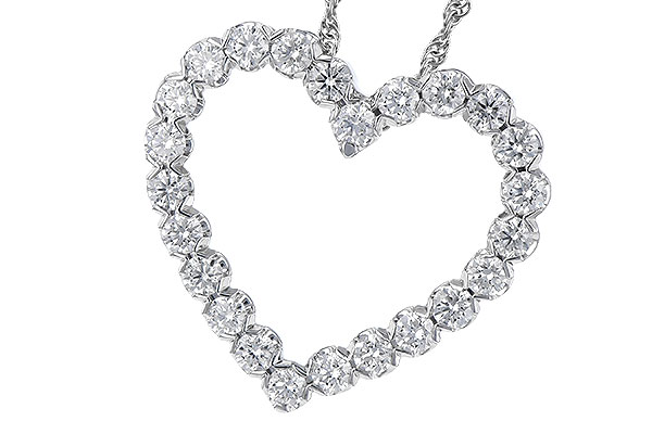 14K White Gold Diamond Necklace