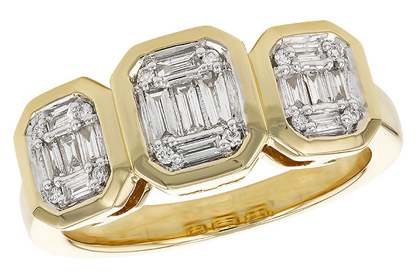 14K Yellow Gold Diamond Ring