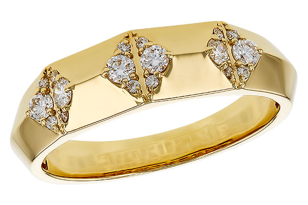 14K Yellow Gold Diamond Anniversary Band