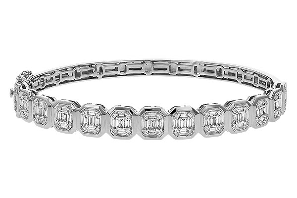 14K White Gold Diamond Bracelet