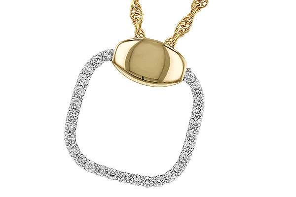 14K Two-Tone Diamond Necklace